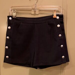 Stylish Black Buttoned Chanel style Women Shorts